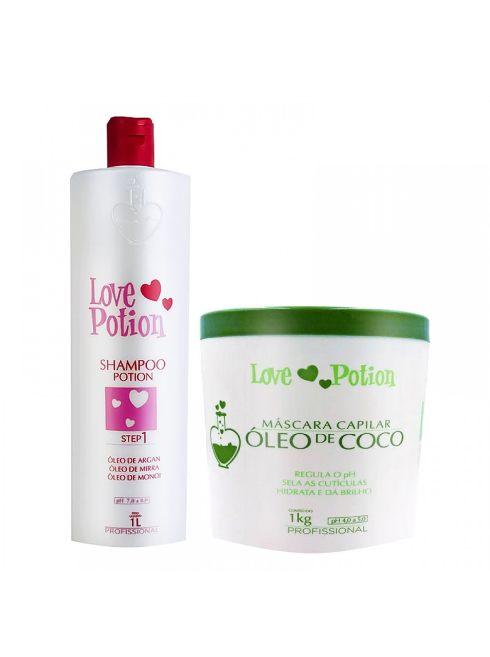 Набір ботексу Love Potion Oleo De Coco Mask для живлення та відновлення, 1000 +1000 мл (заводські)
