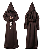 Карнавальный костюм Монах коричневый S (160-170 см) ABC Halloween