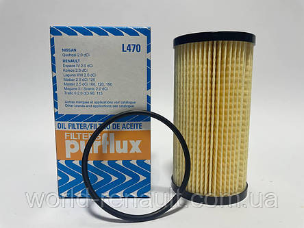 Масляний фільтр на Рено Колеос M9R 2.0 dci / Purflux L470, фото 2