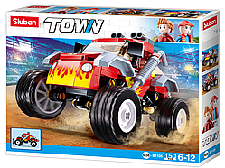 Конструктор Sluban B1105 "Червоний всюдихід" 150 деталей