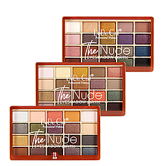 Палетка тіней для повік DoDo Girl The Nude Eyeshadow Palette матові та перламутрові в наборі 3 штуки