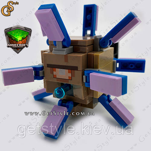 Конструктор фігурка Стародавній Страж Майнкрафт Elder Guardian Minecraft 12 см