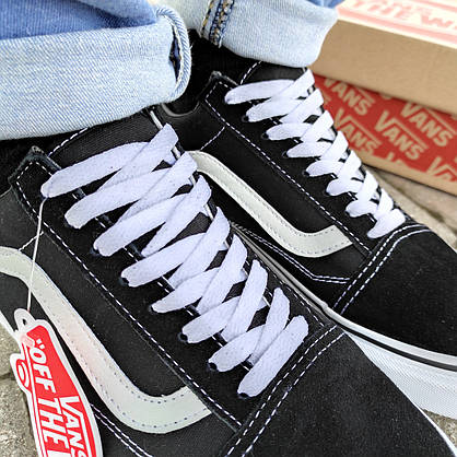 Vans Old Skool Black/White кеди кросівки чорно-білі унісекс 41- 44,5 р 2025, фото 3
