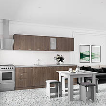 Готова Кухня серіії Comfort 2,6 м Дуб Родос темний