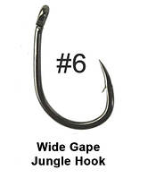 Крючек карповый #6 JungleHook wide gape