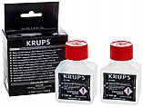 Засіб для чищення молочної системи кофемашин Krups XS9000, 2*100 ml (Рідина для чищення капучинатора Krups), фото 3