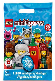 Конструктор LEGO Minifigures Мініфігурки 22 серія 10 деталей (71032)