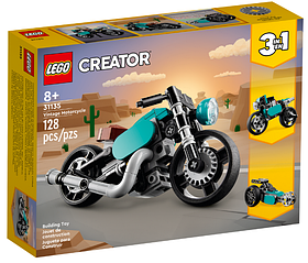 Конструктор LEGO Creator 3-in-1 Вінтажний мотоцикл 128 деталей (31135)