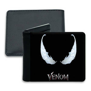 Кошелек Веном "Чёрный" / Venom Без відкидної кишені для документів