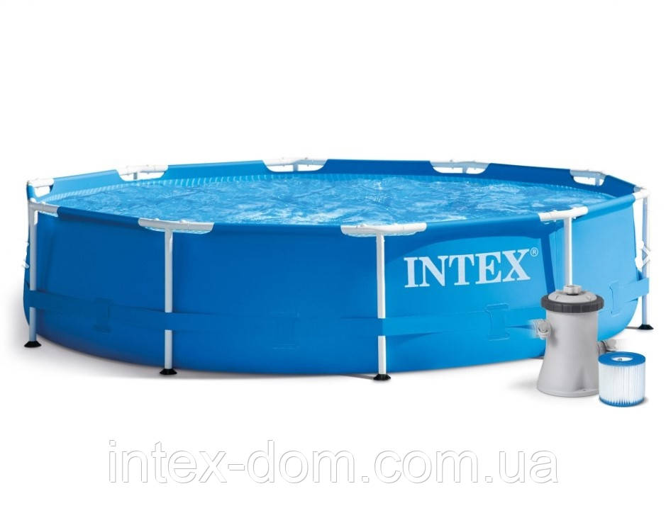 Каркасний басейн Intex 28202 (305x76 см) (Картріджний фільтр-насос 1 250 л/год)