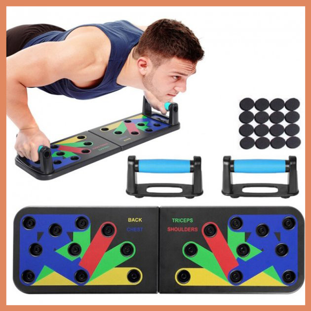 Тренажер Push up rack board для отжиманий 14в1, платформа для отжимания от пола, доска для отжиманий - фото 5 - id-p1783084024