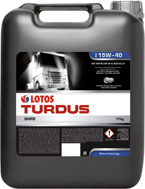 Олива моторна LOTOS TURDUS MD 15W40 CG-4/SJ (каністра 20 л)