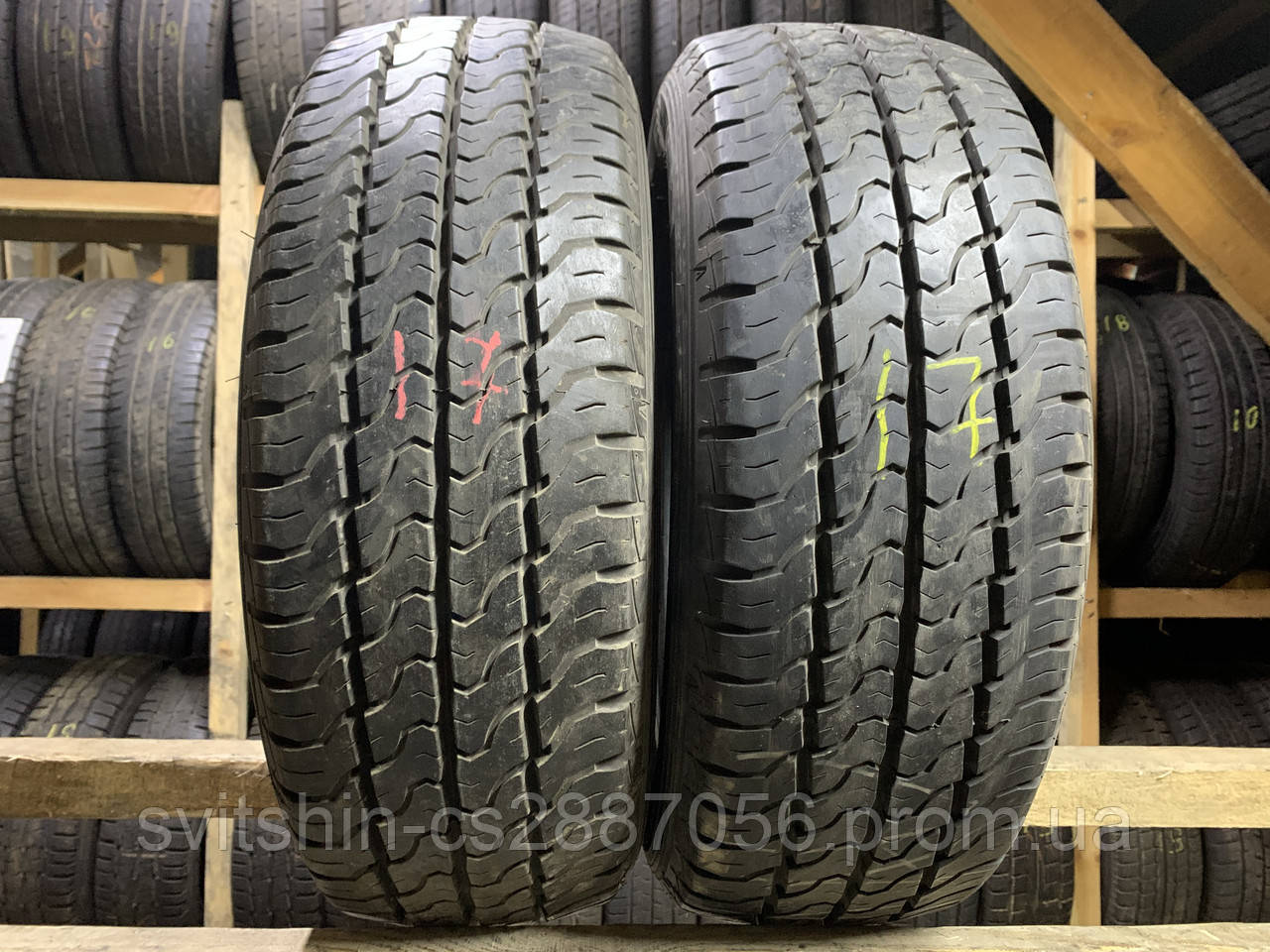 Шини літо 215/60R16C Dunlop econodrive 7.5мм 17рік