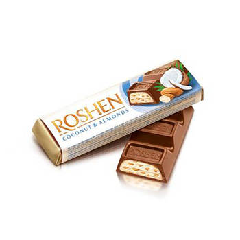 Батон Roshen з кокосом та мигдалем 30шт
