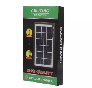 Портативная солнечная панель Solar panel Gdlite GD-035wp 7V - 3.5W +кабель для зарядки гаджетов,PM - фото 5 - id-p1783087450