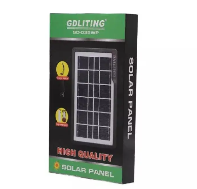 Портативная солнечная панель Solar panel Gdlite GD-035wp 7V - 3.5W +кабель для зарядки гаджетов,TS - фото 5 - id-p1783087484