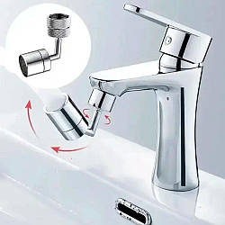 Насадка на кран з поворотом 1080° SPLASH HEAD / Універсальний кран, що обертається / Водозберігаючий кран