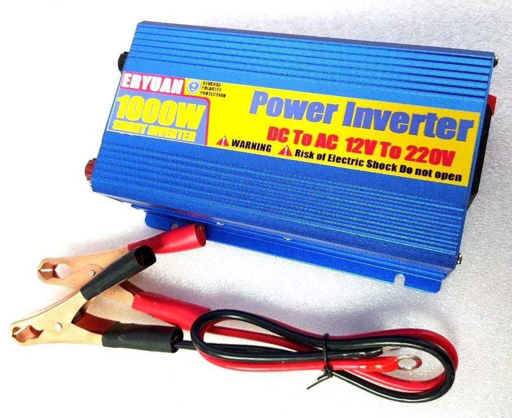 Інвертор з 12V в 220V 1000W ERYUAN + USB з апроксимованою синусоїдою