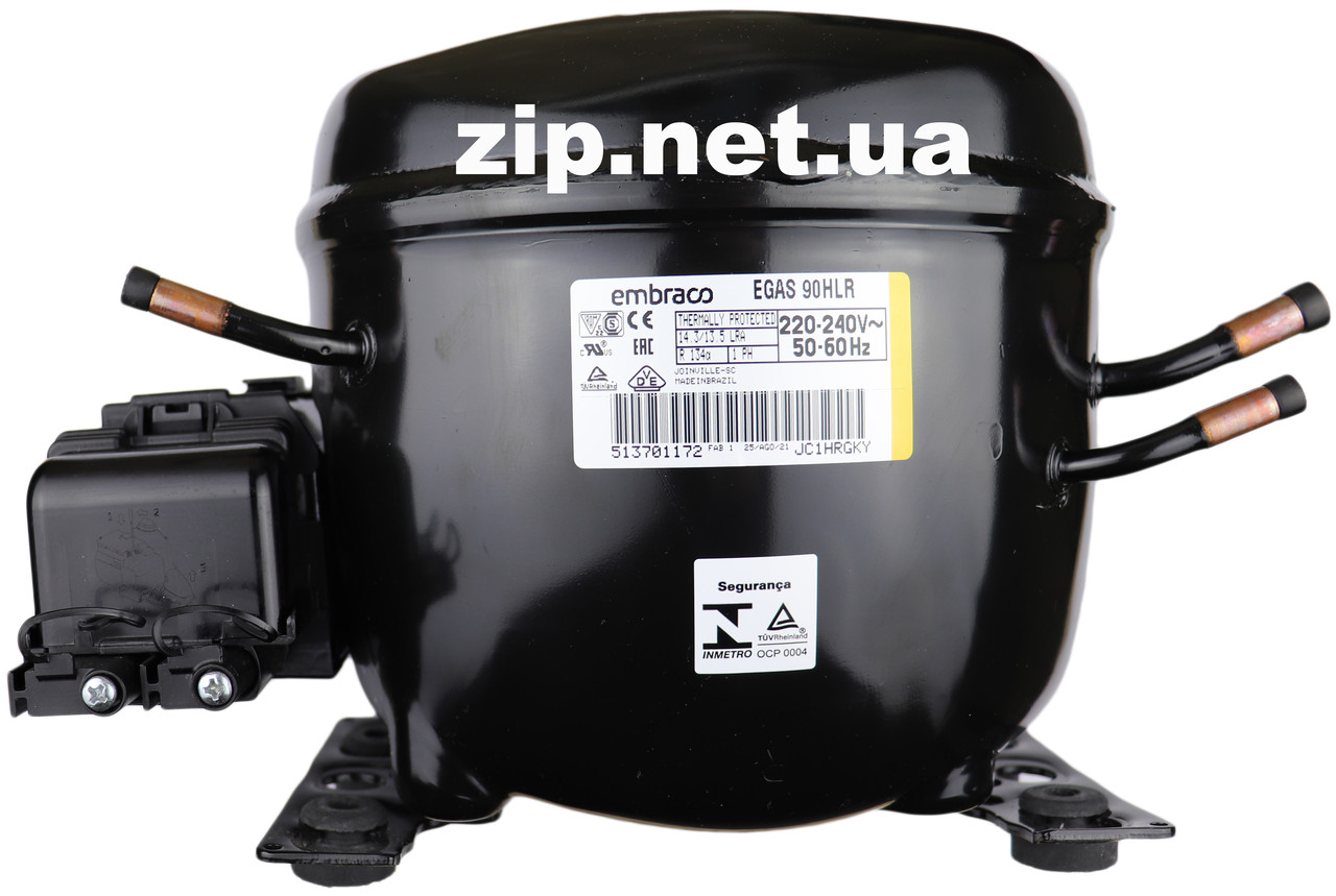 Компресор 219 W для холодильника Embraco EGAS 90 HLR (7.15 куб.), R-134a Бразилія.