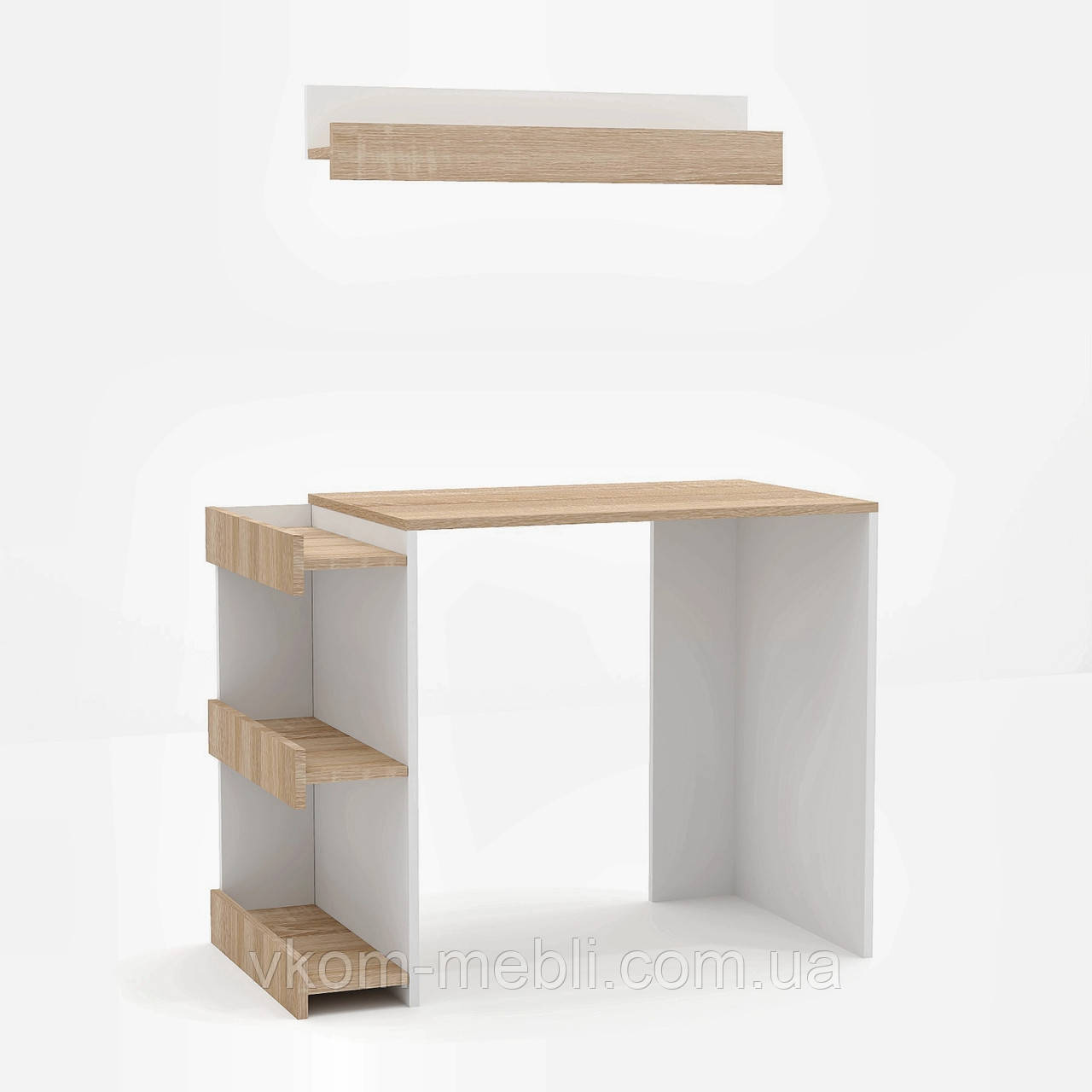 Комп'ютерний стіл ЛЕГА — 58 + навісна полиця (LEGA), фото 1