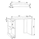Комп'ютерний стіл ЛЕГА — 58 + навісна полиця (LEGA), фото 3