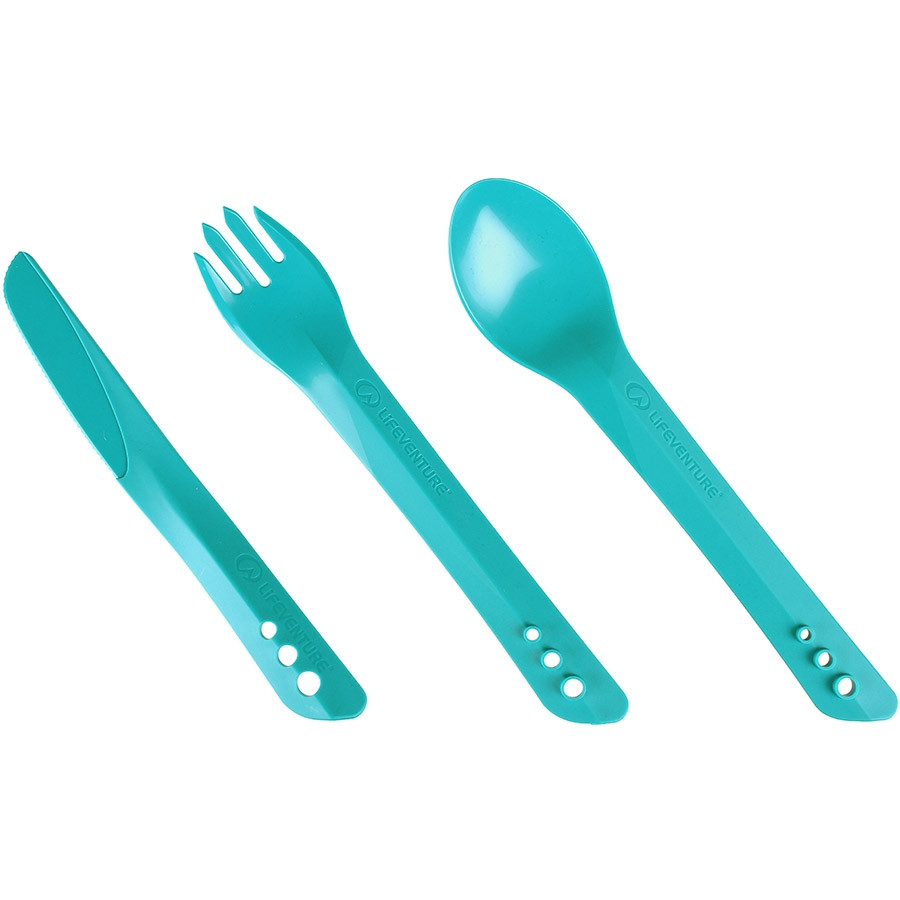 Lifeventure виделка, ложка, ніж Ellipse Cutlery blue, фото 1