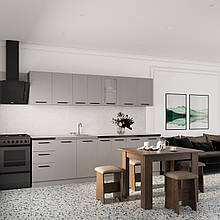 Готова Кухня із серії Comfort 2,6 м Сіра