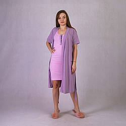 : Жіночий комплект нічна сорочка та халат "Лаура"