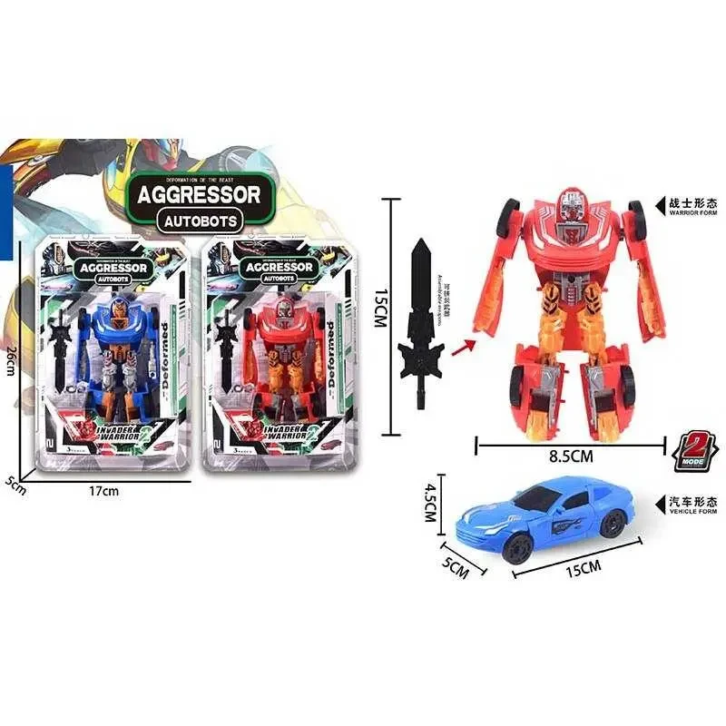 Трансформер HF 8844 AB (144/2) "Invader Warrior", 2 види, аксесуари, на листі, фото 1