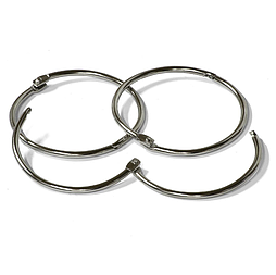 Кільця металеві 76 мм ( 3"), срібл, уп/10шт.