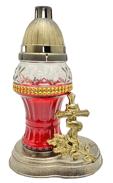 Купить Лампада ПОМИНАЛЬНА Красная Крест, цена 75 ₴ — Prom.ua (ID ...