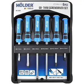 Набор ударных ударов с шестигранной опорой Molder 6шт MT33206