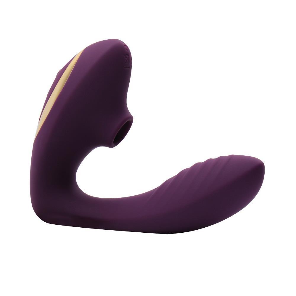 Вакуумний вагінально-кліторальний вібратор Didi Double Orgasm, 13,8 х3, 2 см.