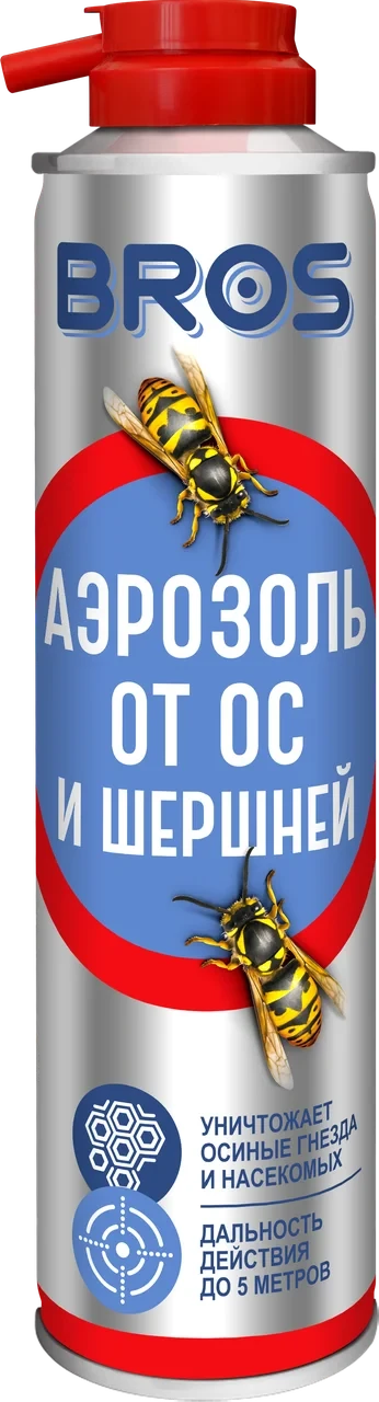 Аерозоль від шорсткою й ос 300 мл Bros, фото 1