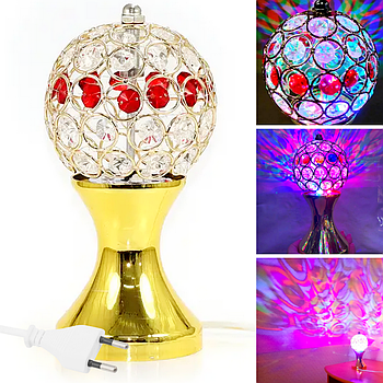 Дитячий Нічник Диско куля, від мережі, RHD-37, Зоряний магістр, / Світлодіодна настільна диско-лампа