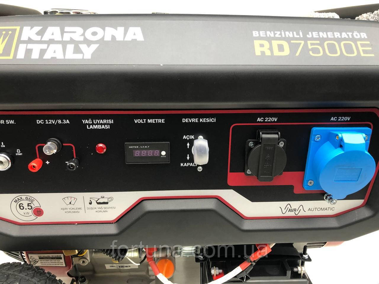 Бензиновий генератор Karona Italy RD 7500E, фото 1