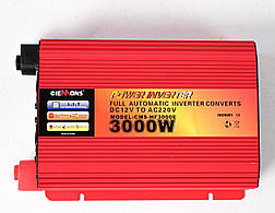 Інвертор перетворювач CIEMANS 12-220 V 3000 W Power Inverter