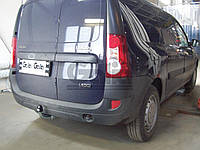 Оцинкованный фаркоп на Dacia Logan MCV 2007-2013 (Renault Logan универсал) без подрезки бампера