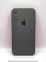 Чохол Чохол Silicone Case Square Full Camera Protective (AA) для Apple iPhone XS / X (5.8") (Зелений / Cyprus