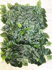 Штучна фітопанель з латексним листям філодендрона ( 40 см # 60 см )
