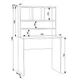 Комп'ютерний стіл ЛЕГА — 67 з надбудовою (LEGA), фото 3