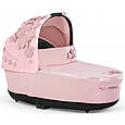 Коляска Cybex Priam 4.0 шасі Chrome Black + люлька Simply Flowers Pink, фото 3