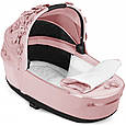 Коляска Cybex Priam 4.0 шасі Chrome Black + люлька Simply Flowers Pink, фото 4