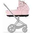 Коляска Cybex Priam 4.0 шасі Chrome Black + люлька Simply Flowers Pink, фото 6