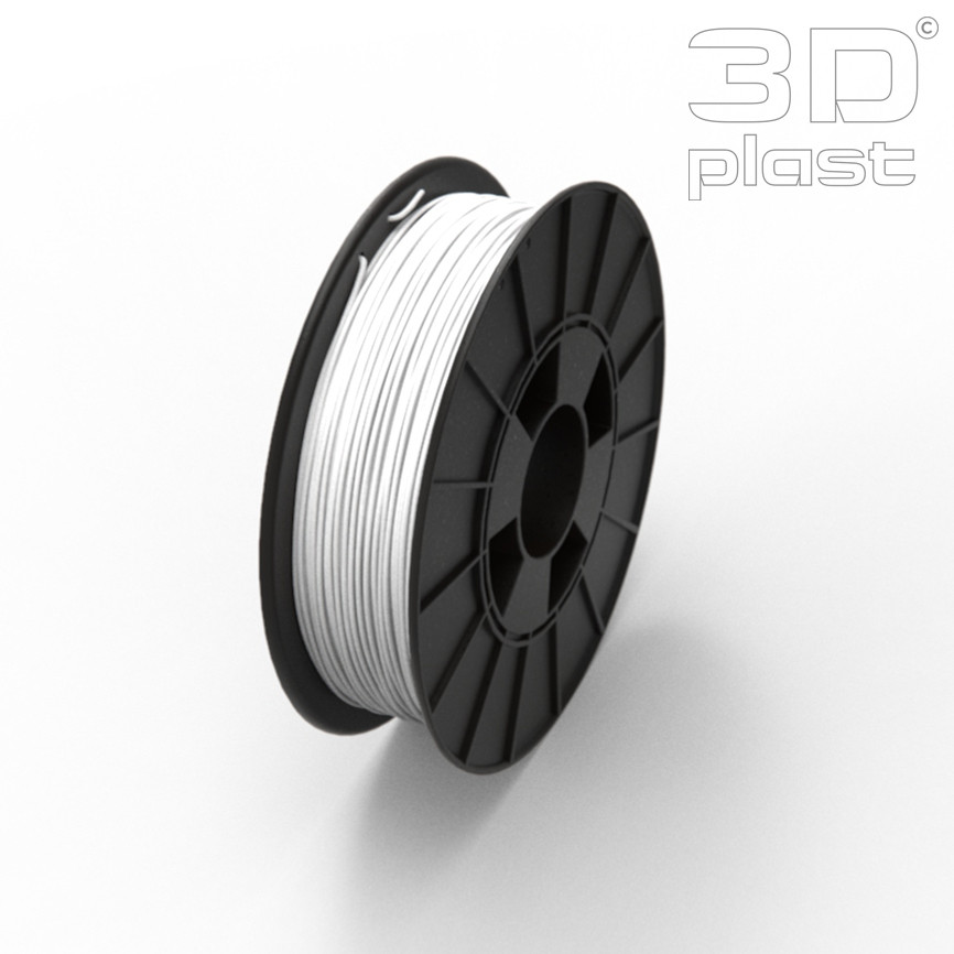 PLA (ПЛА) пластик 3Dplast філамент для 3D принтера 1.75 мм 0.85, Білий