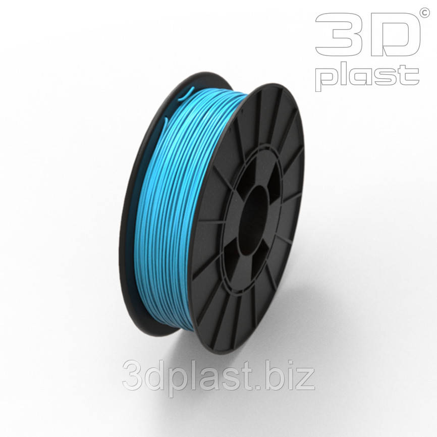 PLA (ПЛА) пластик 3Dplast филамент для 3D принтера 1.75 мм 0.85, Голубой - фото 1 - id-p1385514417