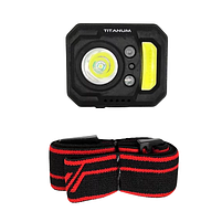 Ліхтарик LED налобний 250Lm 6500К чорний TLF-H05 Titanum, фото 2