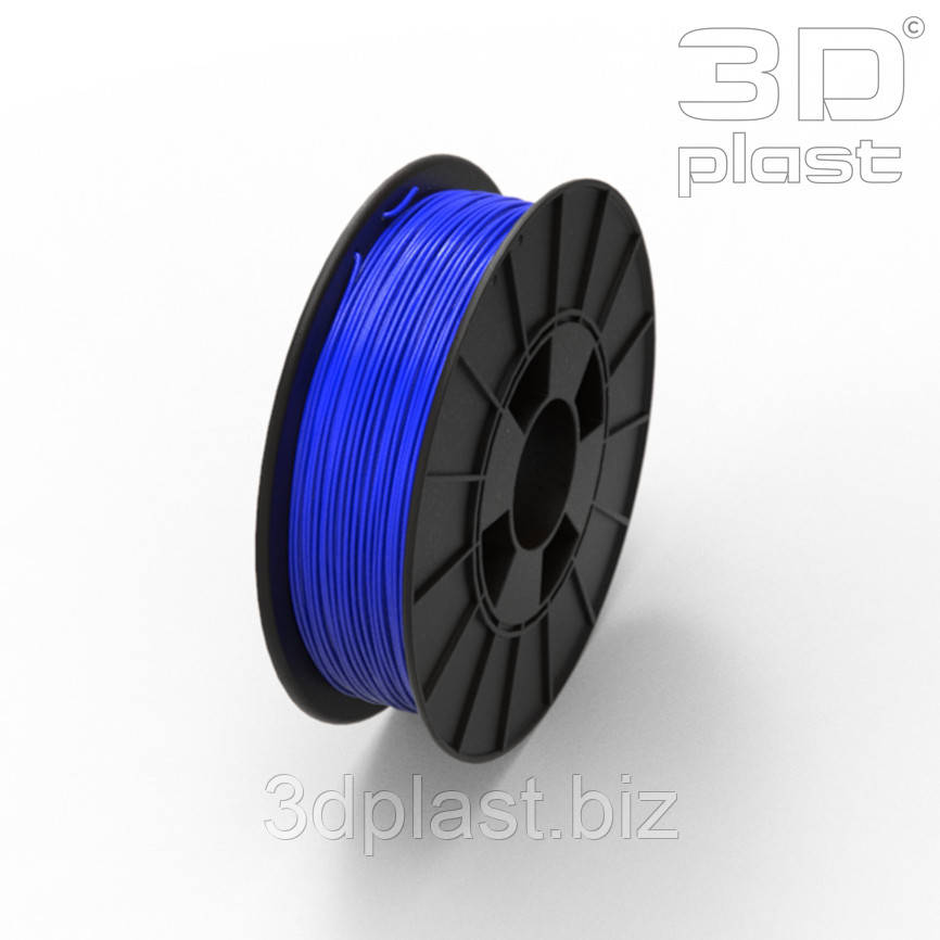 PLA (ПЛА) пластик 3Dplast филамент для 3D принтера 1.75 мм 0.85, синий - фото 1 - id-p1407831597