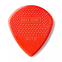 Медиаторы Dunlop 471P3N MAX GRIP JAZZ III RED NYLON PLAYER'S PACK