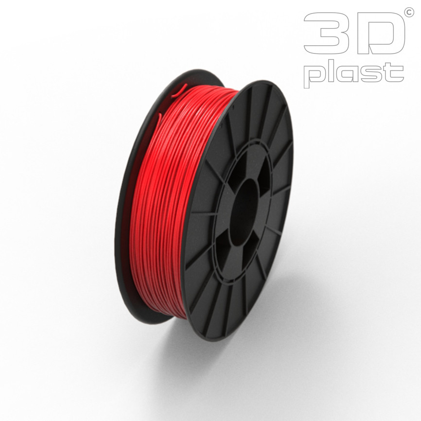 PLA(ПЛА) пластик 3Dplast філамент для 3D принтера,1.75 мм 0.85, червоний